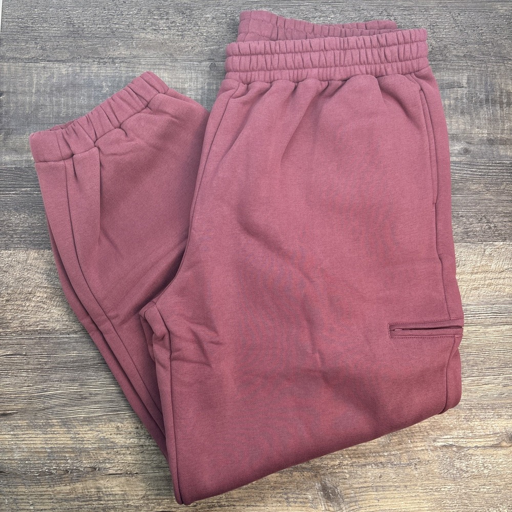 Comfrt‎ Unisex 2XL DND Travel Sweatpants Berry Heavyweight NEW